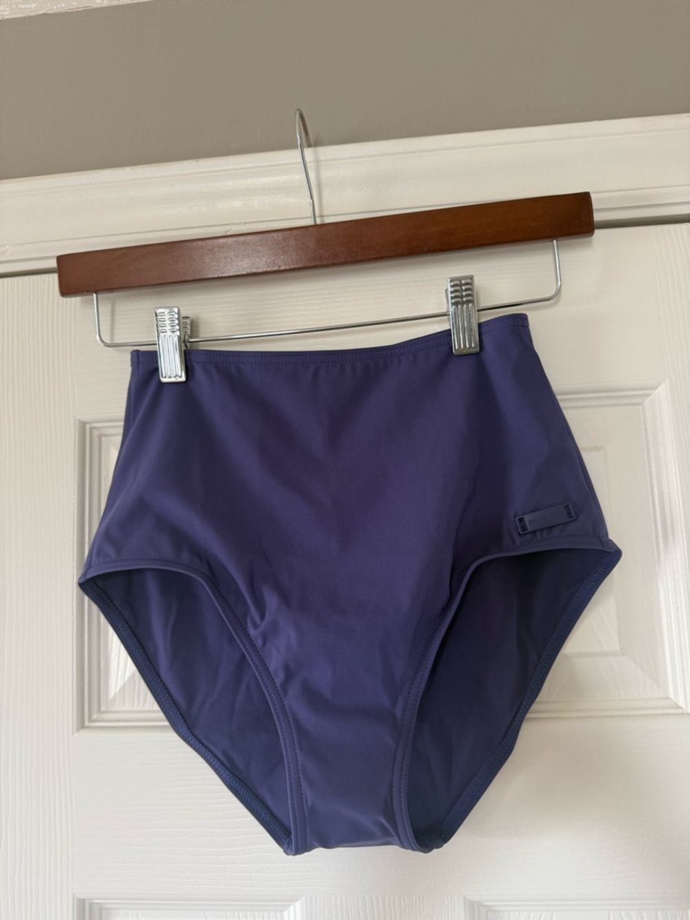 New Zimmermann Sculpt High Rise Bikini Bottoms Swim Navy/ Plum Color size 0 - Picture 8 of 8